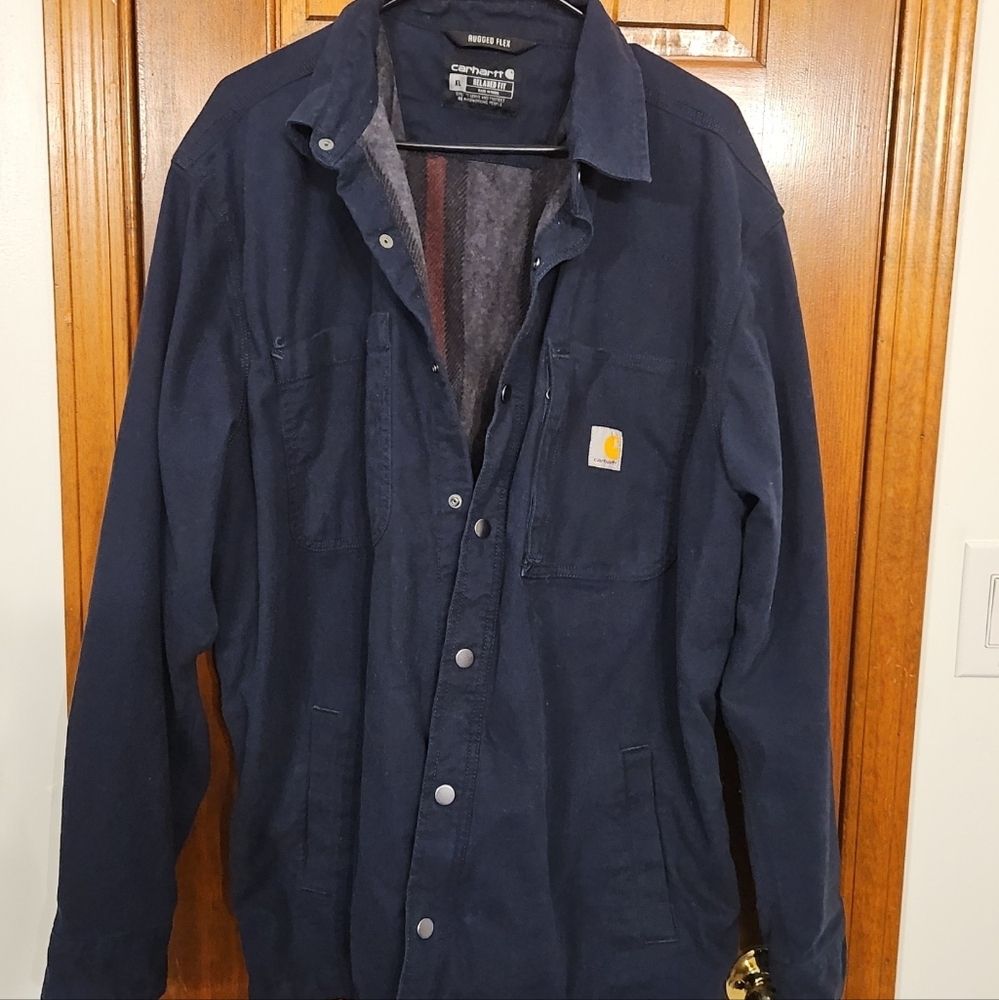 Carhartt Men's Dark Blue Shirt Jacket